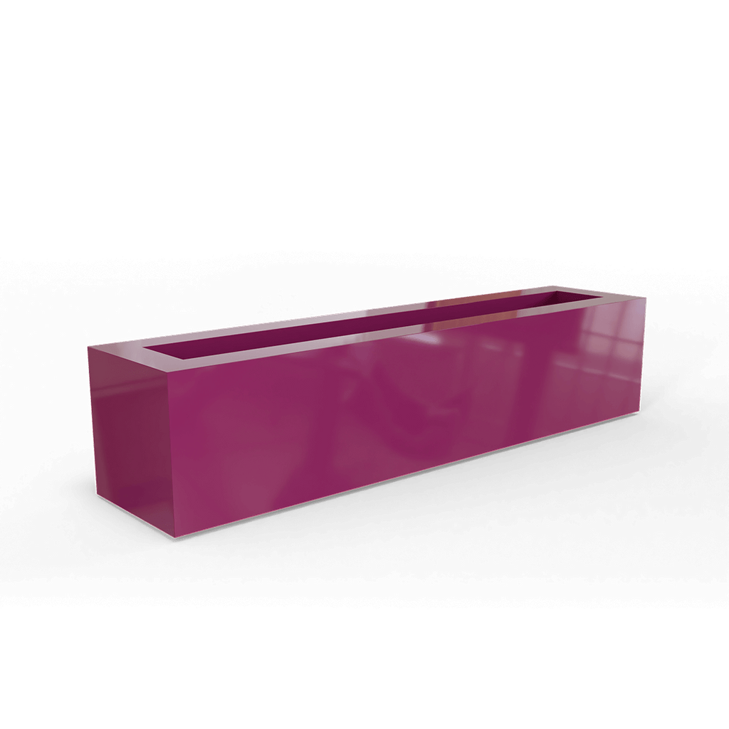 plastic planter boxes rectangular Salon Narrow Low Rectangular Planter by Jay Scotts – Planters Etc