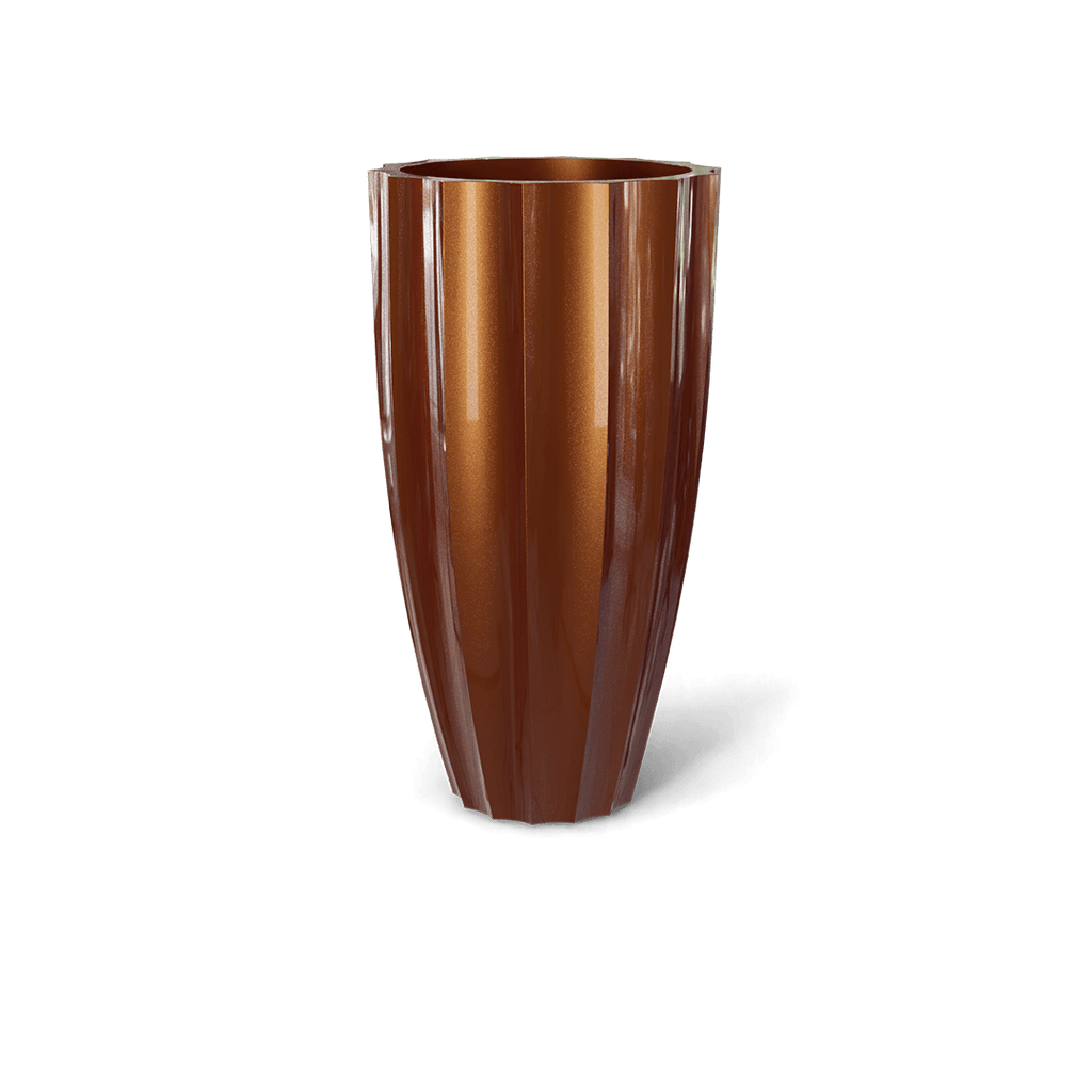 plant pots san jose San Jose Tall Fluted Round Planter by Jay Scotts – Planters Etc