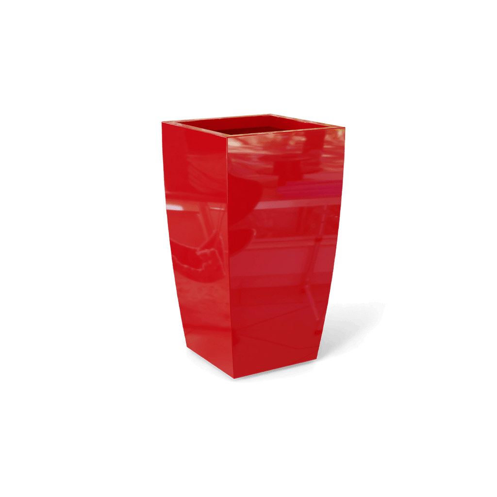 giant red plastic planter Toulan Modern Tall Tapered Square Planter by Jay Scotts – Planters Etc