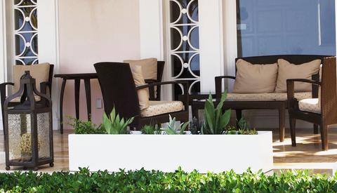 Guide to Filling Large Planters: Best Practices, Drainage, and Maintenance 7 Beautiful large planters in outdoor setting