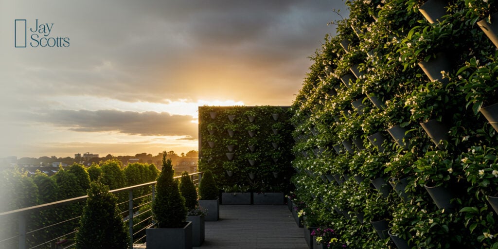 12 Stunning Modern Backyard Ideas (No Grass Needed) 7 Vertical gardens add greenery without taking up valuable floor space.
