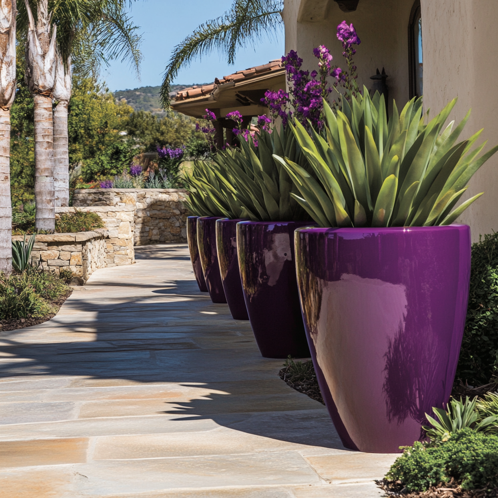 Purple outdoor entryway with matte gloss eggplan 2f1c0828 e2ef 4396 9817 7b96631fe757 2