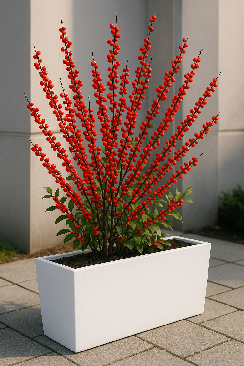 Year-Round Wildlife Support: Smart Choices To Attract Living Things 7 WhiteWinterberry Planter Display simple compose 01jws2qy45f4fb7yt7ce64mk2j