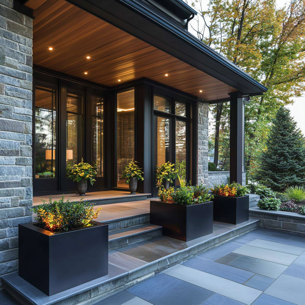 jay scotts 12776 A modern front porch with fiberglass planter b245e913 92d9 4632 af93 0d0f4a096a7c 0