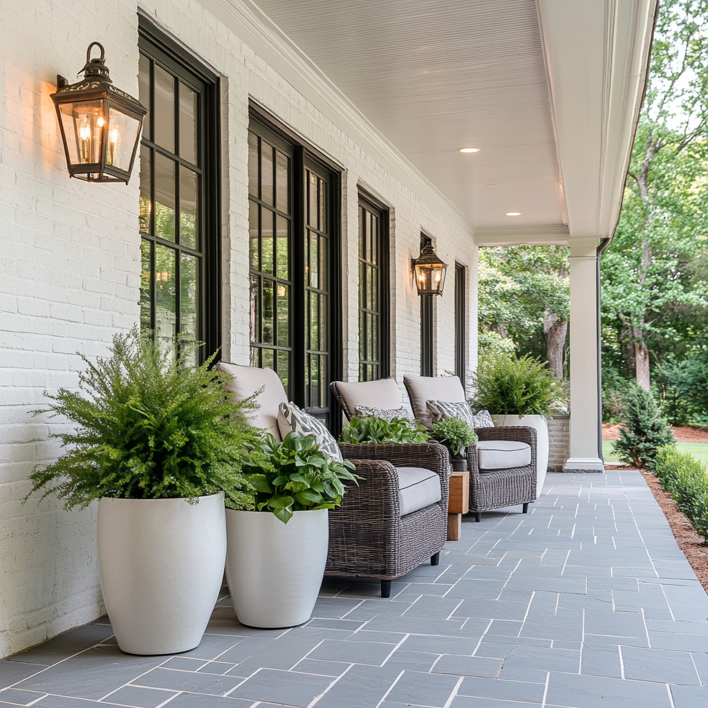 jay scotts 12776 a chic porch with fiberglass planters on it 0dc761a2 9269 4d24 9e42 befd072de3db 3